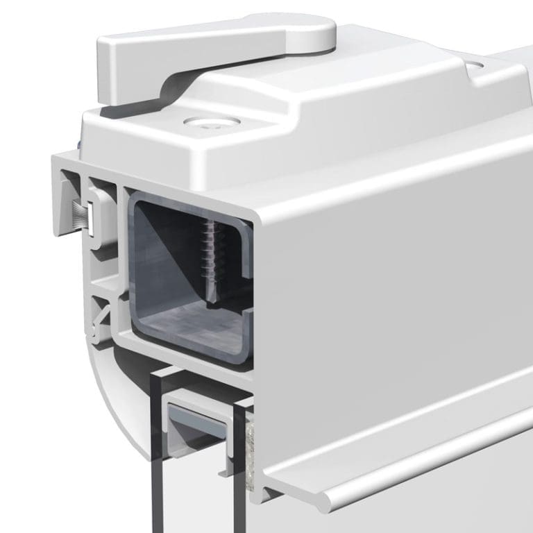 6. Integral Finger Pull Designed for easy operation, the integral finger pull allows easy operation on both sides of the slider.